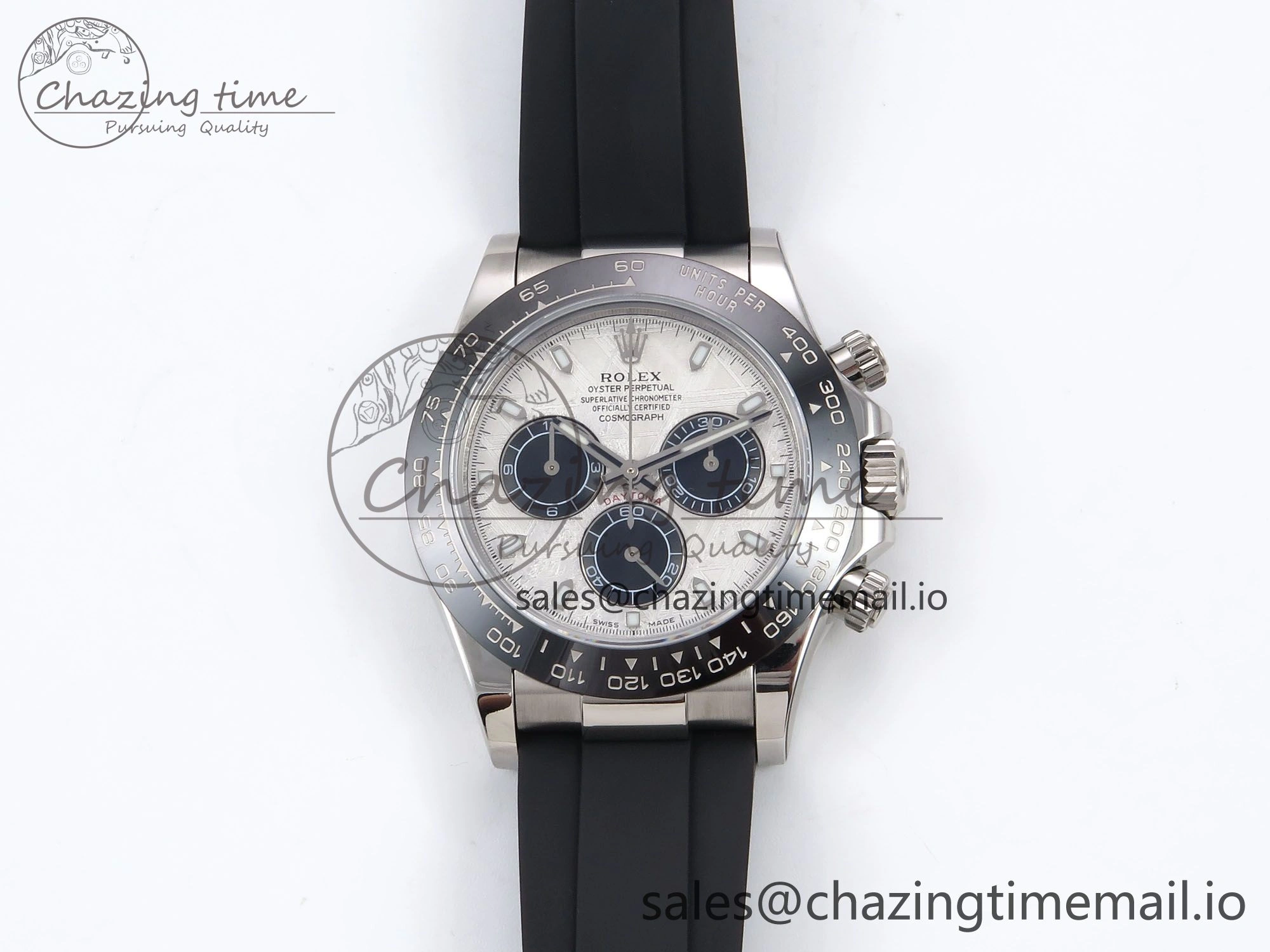 Daytona 116519 N6F 1:1 Best Edition Meteorite Dial on Oysterflex Strap SA4130