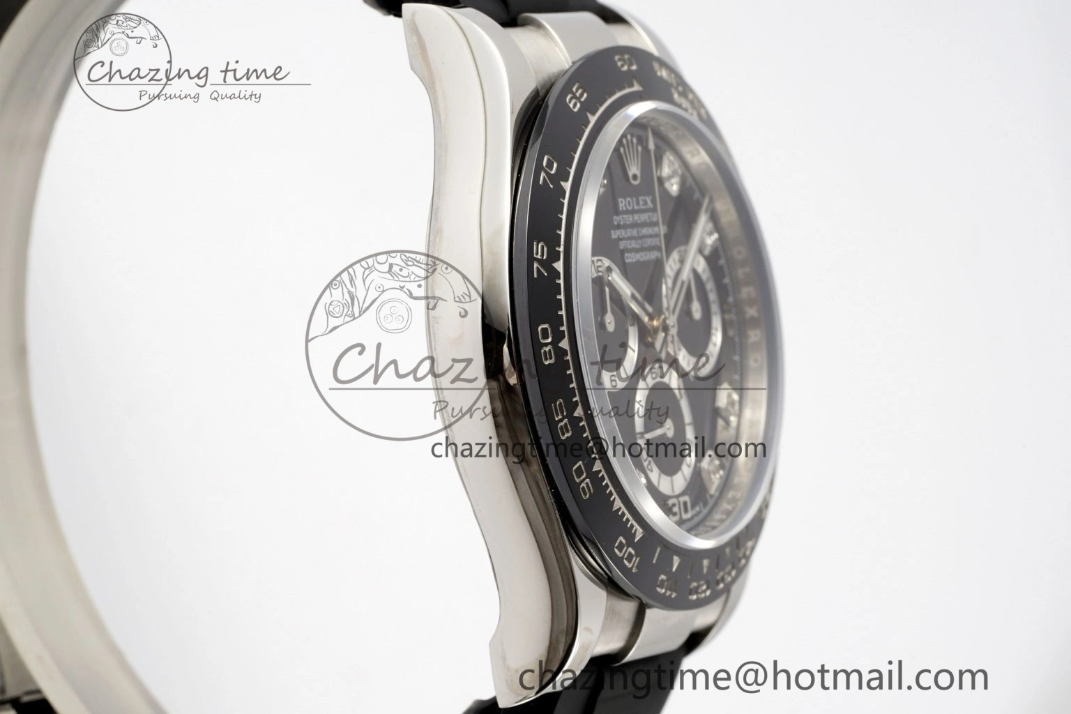 Daytona 116519 Noob  1:1 Best Edition Black Diamonds Dial on Oysterflex Strap SA4130