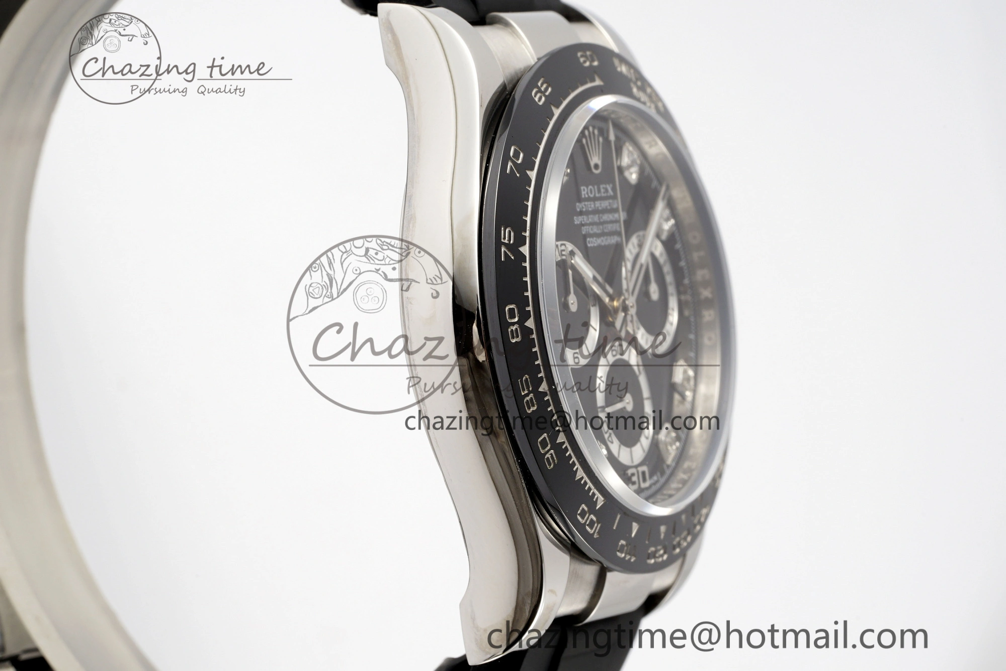 Daytona 116519 Noob  1:1 Best Edition Black Diamonds Dial on Oysterflex Strap SA4130