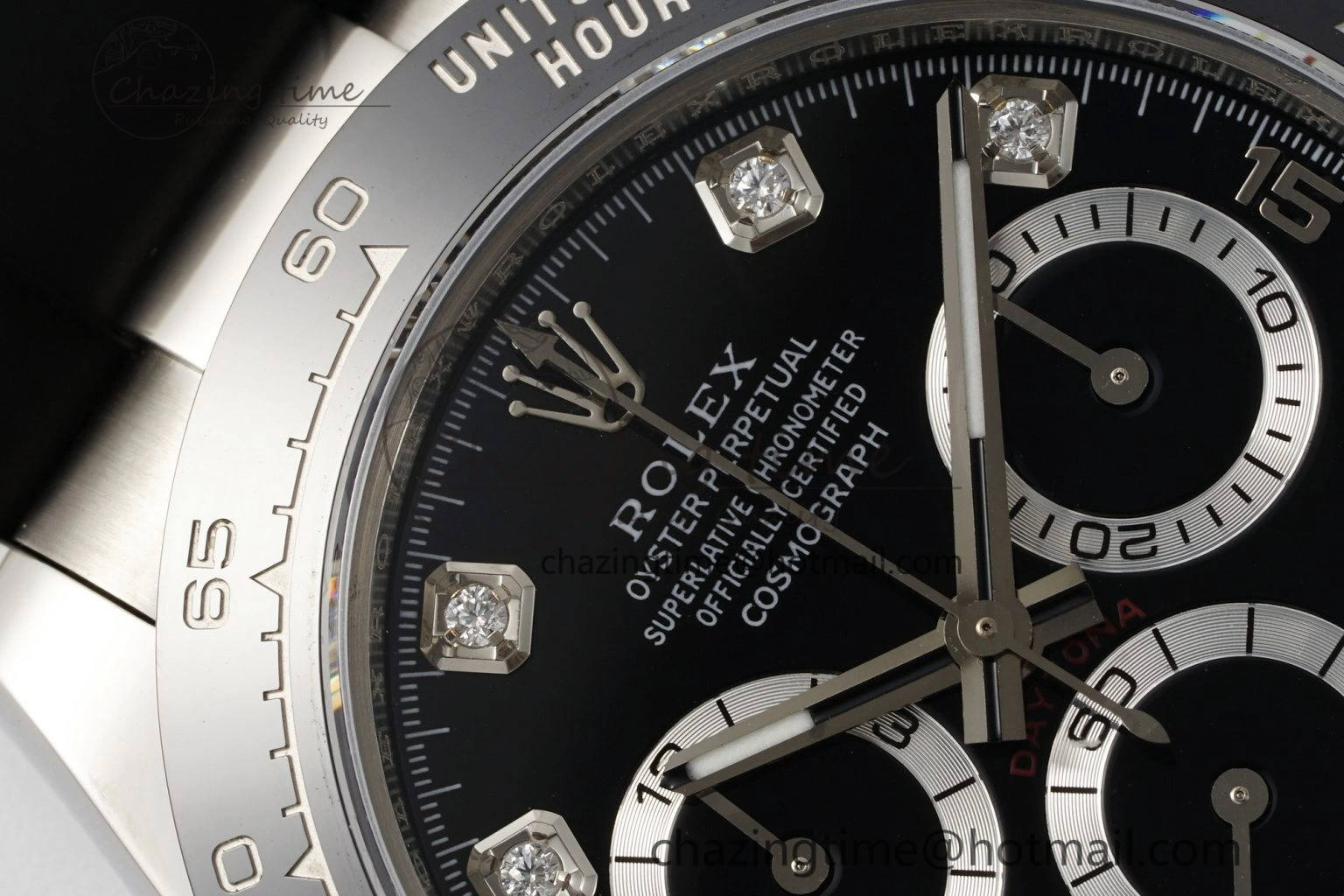 Daytona 116519 Noob  1:1 Best Edition Black Diamonds Dial on Oysterflex Strap SA4130