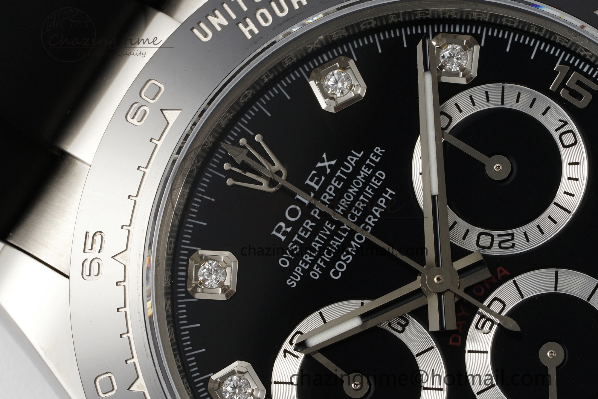 Daytona 116519 Noob  1:1 Best Edition Black Diamonds Dial on Oysterflex Strap SA4130