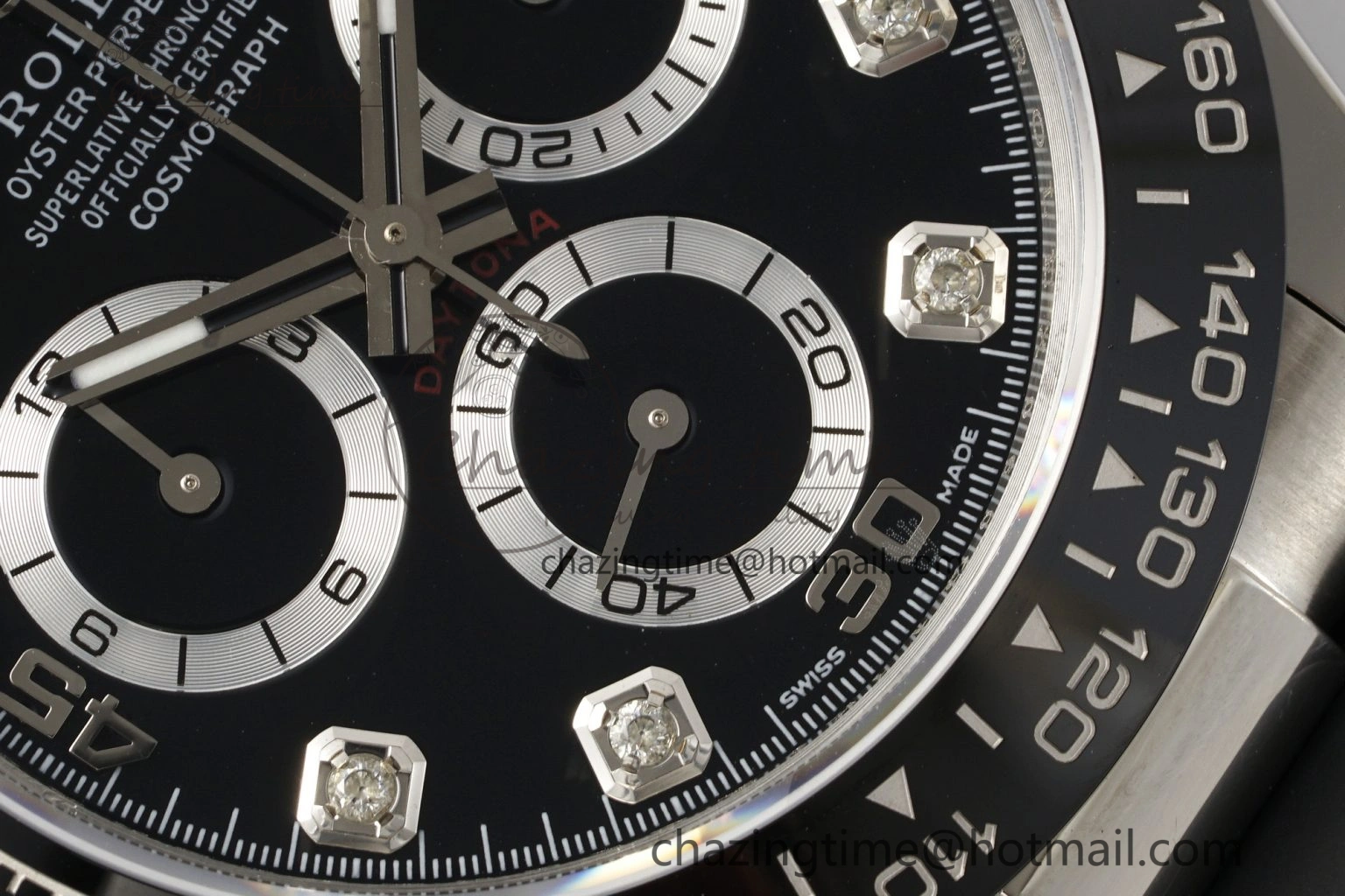 Daytona 116519 Noob  1:1 Best Edition Black Diamonds Dial on Oysterflex Strap SA4130