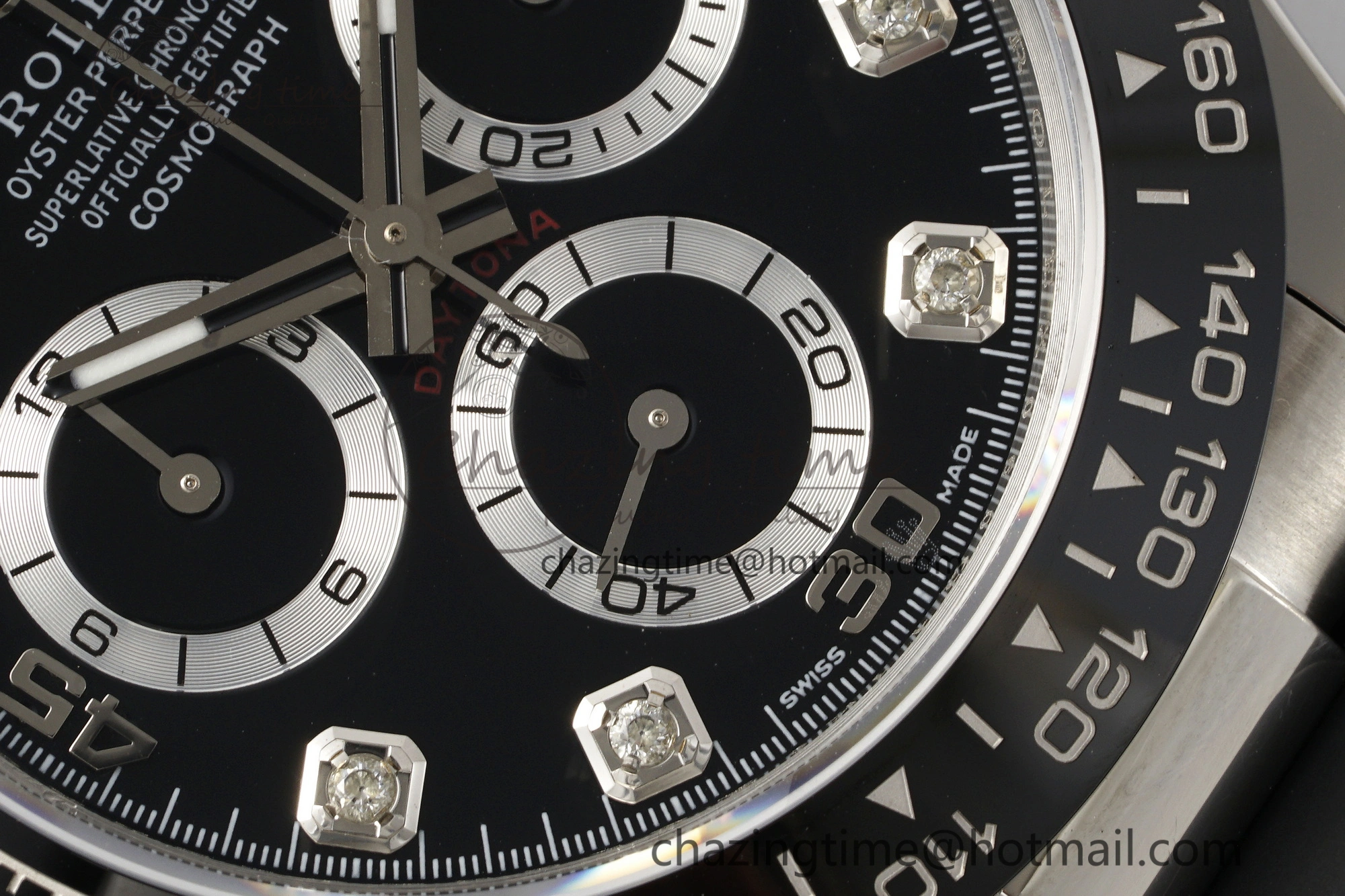 Daytona 116519 Noob  1:1 Best Edition Black Diamonds Dial on Oysterflex Strap SA4130