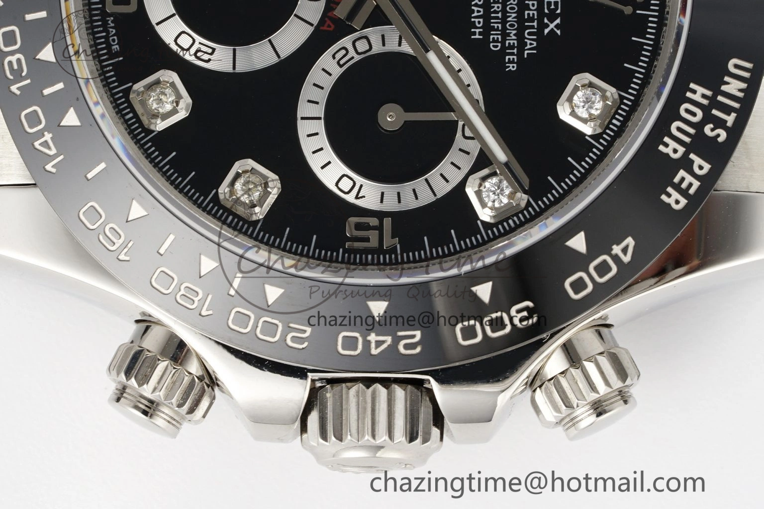 Daytona 116519 Noob  1:1 Best Edition Black Diamonds Dial on Oysterflex Strap SA4130