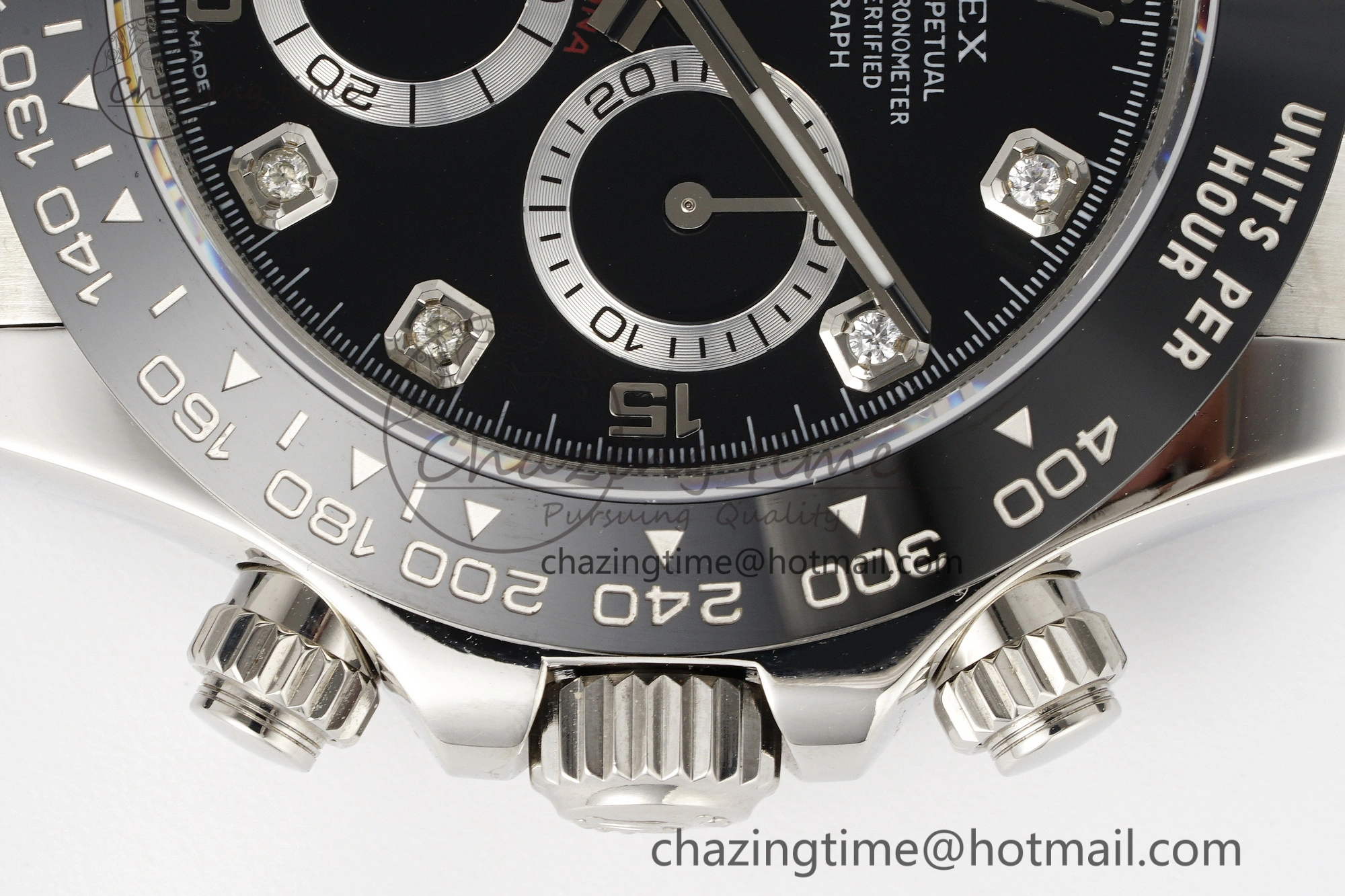Daytona 116519 Noob  1:1 Best Edition Black Diamonds Dial on Oysterflex Strap SA4130