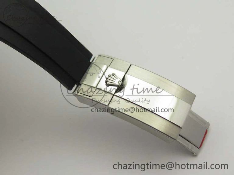 Daytona 116519 Noob 1:1 Best Edition 904L SS Case Blue Dial on Black Rubber Strap SA4130 (Free Extra Strap)
