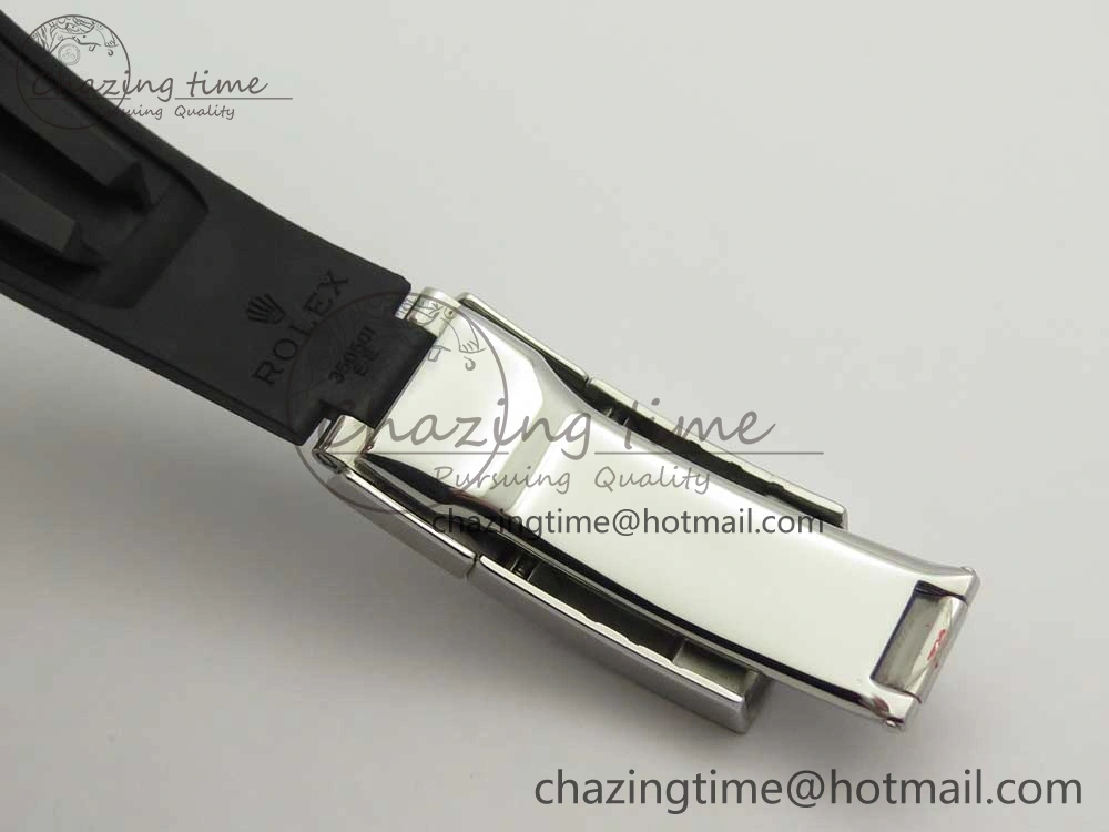 Daytona 116519 Noob 1:1 Best Edition 904L SS Case Blue Dial on Black Rubber Strap SA4130 (Free Extra Strap)