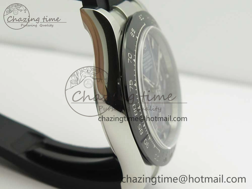 Daytona 116519 Noob 1:1 Best Edition 904L SS Case Blue Dial on Black Rubber Strap SA4130 (Free Extra Strap)