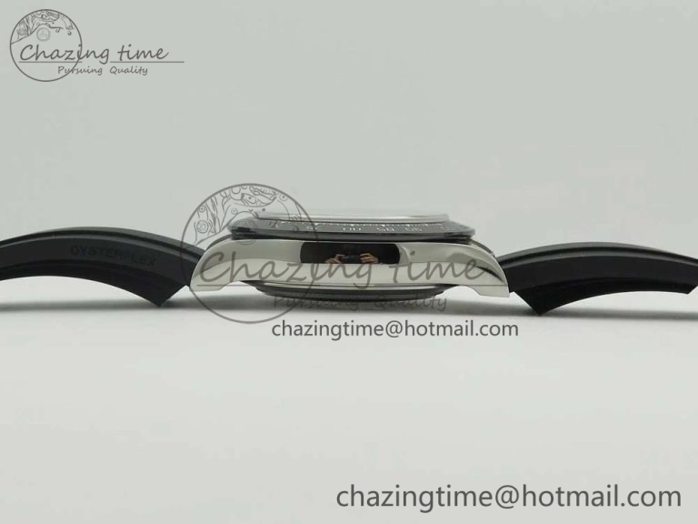 Daytona 116519 Noob 1:1 Best Edition 904L SS Case Blue Dial on Black Rubber Strap SA4130 (Free Extra Strap)