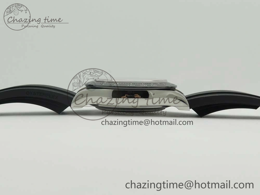 Daytona 116519 Noob 1:1 Best Edition 904L SS Case Blue Dial on Black Rubber Strap SA4130 (Free Extra Strap)