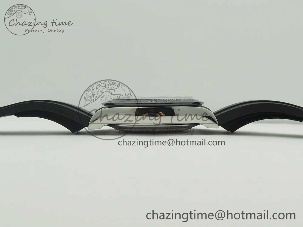 Daytona 116519 Noob 1:1 Best Edition 904L SS Case Gray Black Dial on Black Rubber Strap SA4130 (Free Extra Strap)