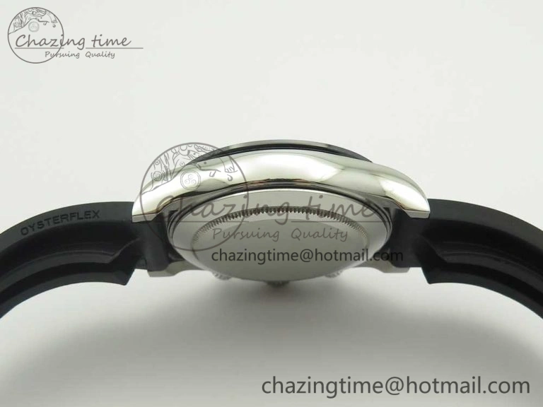Daytona 116519 Noob 1:1 Best Edition 904L SS Case Gray Black Dial on Black Rubber Strap SA4130 (Free Extra Strap)