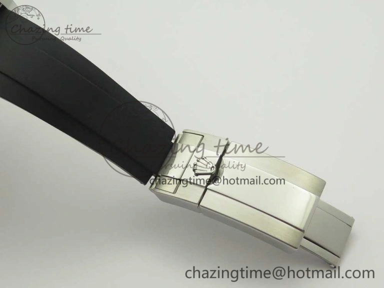 Daytona 116519 Noob 1:1 Best Edition 904L SS Case Gray Black Dial on Black Rubber Strap SA4130 (Free Extra Strap)