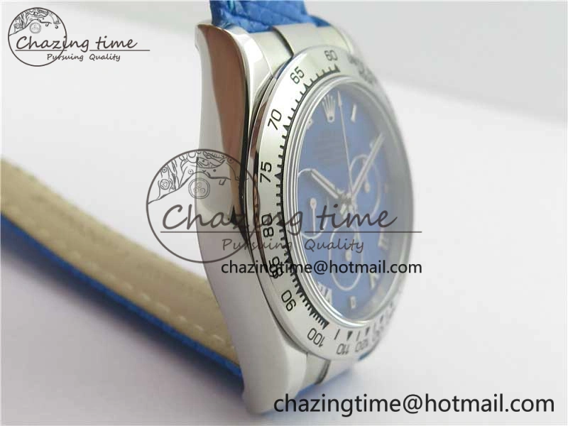 Daytona 116519 OXF Best Edition Blue Dial on Blue Leather Strap A7750