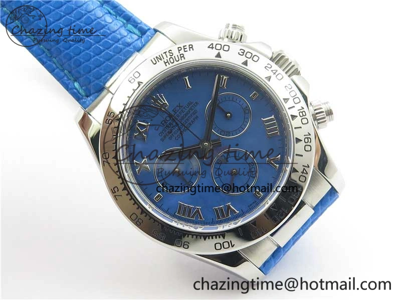 Daytona 116519 OXF Best Edition Blue Dial on Blue Leather Strap A7750