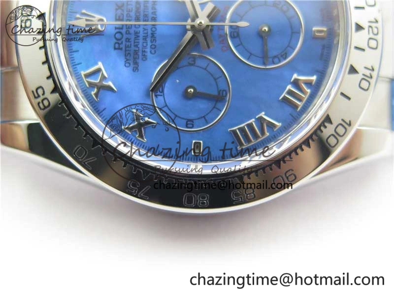 Daytona 116519 OXF Best Edition Blue Dial on Blue Leather Strap A7750