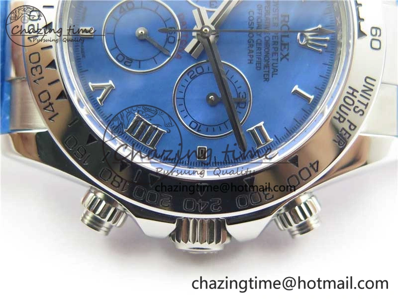 Daytona 116519 OXF Best Edition Blue Dial on Blue Leather Strap A7750