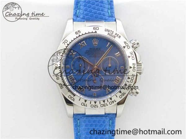 Daytona 116519 OXF Best Edition Blue Dial on Blue Leather Strap A7750