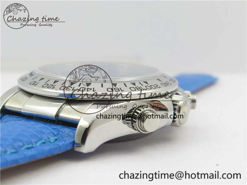 Daytona 116519 OXF Best Edition Blue Dial on Blue Leather Strap A7750