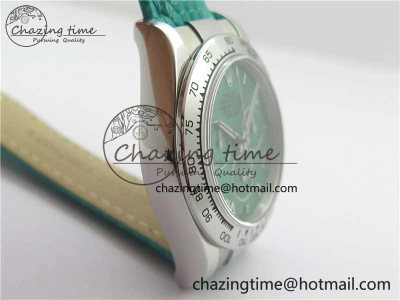 Daytona 116519 OXF Best Edition Green Dial on Green Leather Strap A7750