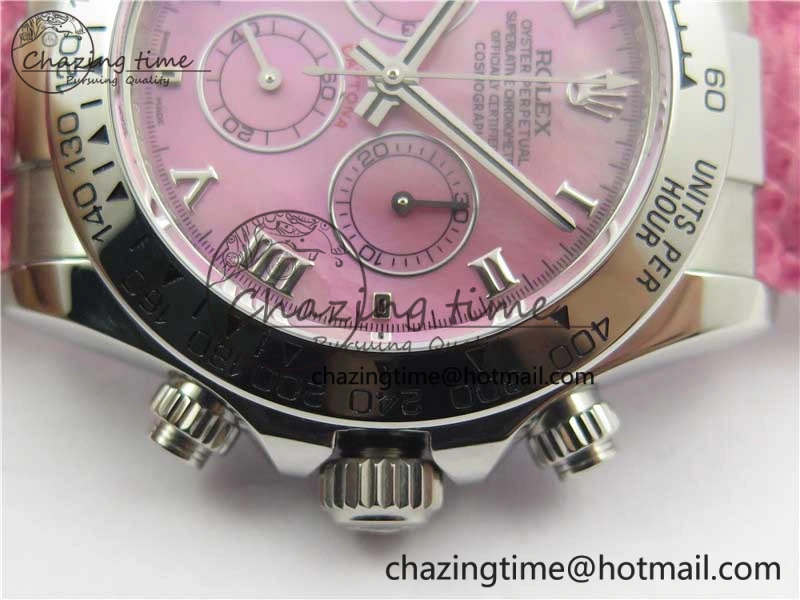 Daytona 116519 OXF Best Edition Pink Dial on Pink Leather Strap A7750