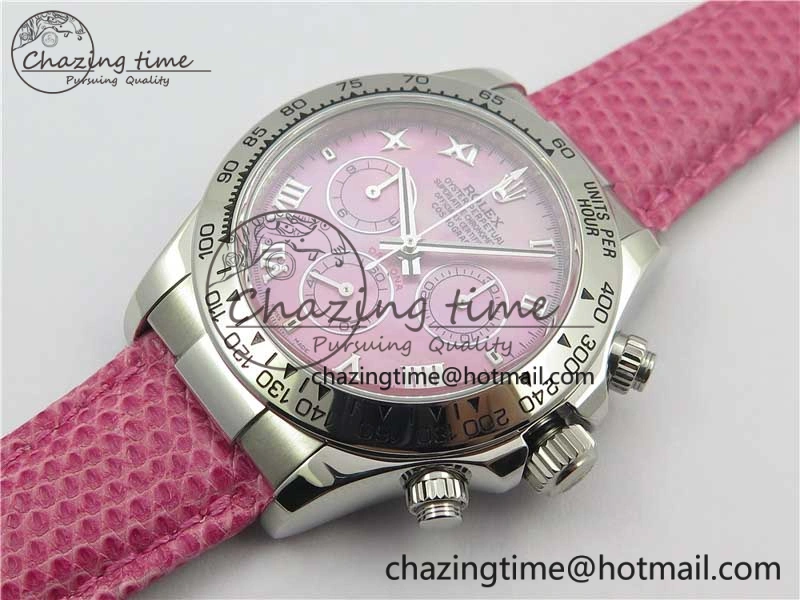 Daytona 116519 OXF Best Edition Pink Dial on Pink Leather Strap A7750