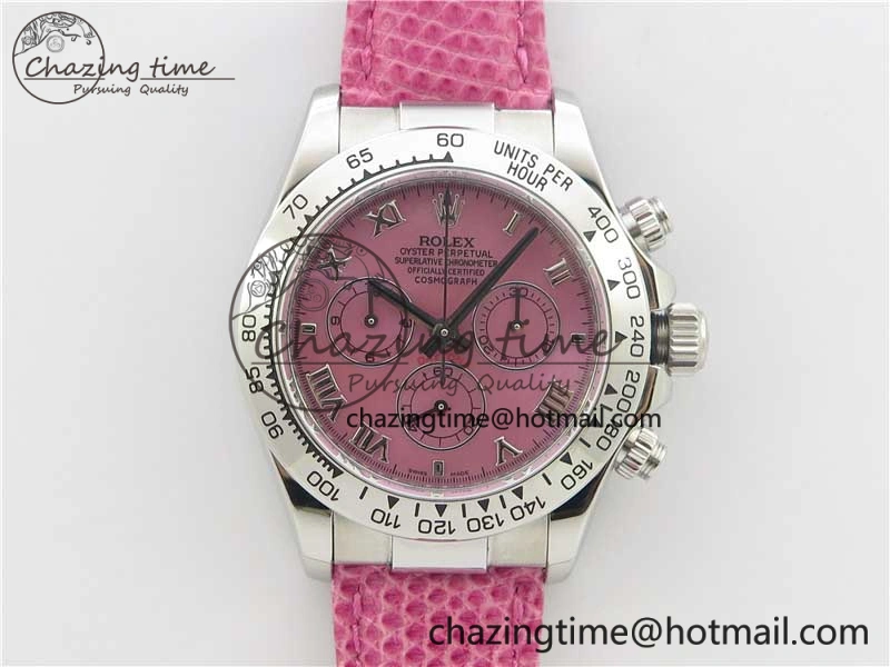 Daytona 116519 OXF Best Edition Pink Dial on Pink Leather Strap A7750