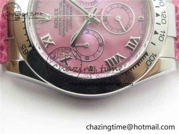 Daytona 116519 OXF Best Edition Pink Dial on Pink Leather Strap A7750