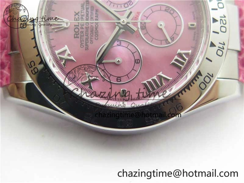 Daytona 116519 OXF Best Edition Pink Dial on Pink Leather Strap A7750