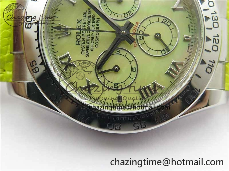 Daytona 116519 OXF Best Edition Yellow Dial on Yellow Leather Strap A7750