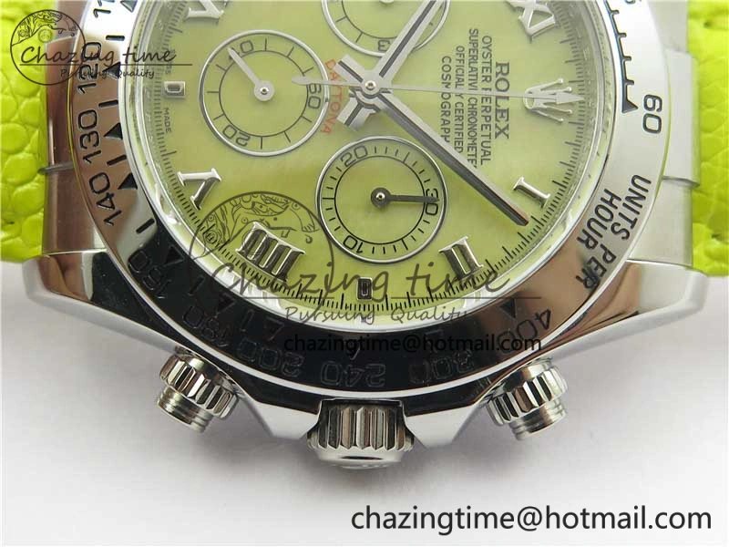 Daytona 116519 OXF Best Edition Yellow Dial on Yellow Leather Strap A7750