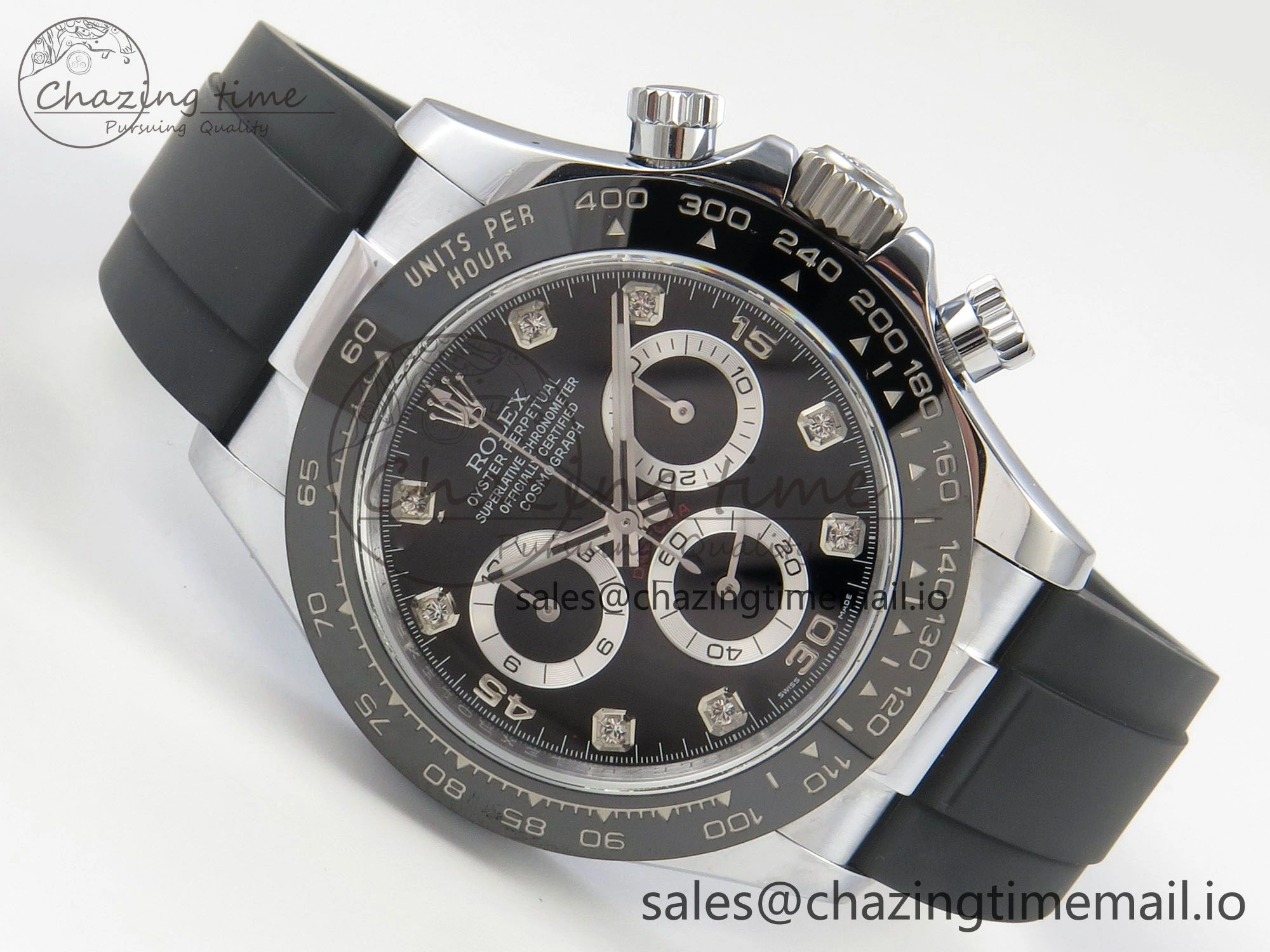 Daytona 116519 QF 1:1 Best Edition Black Grey Dial on Oysterflex Strap SH4130 V11（Gain Weight）