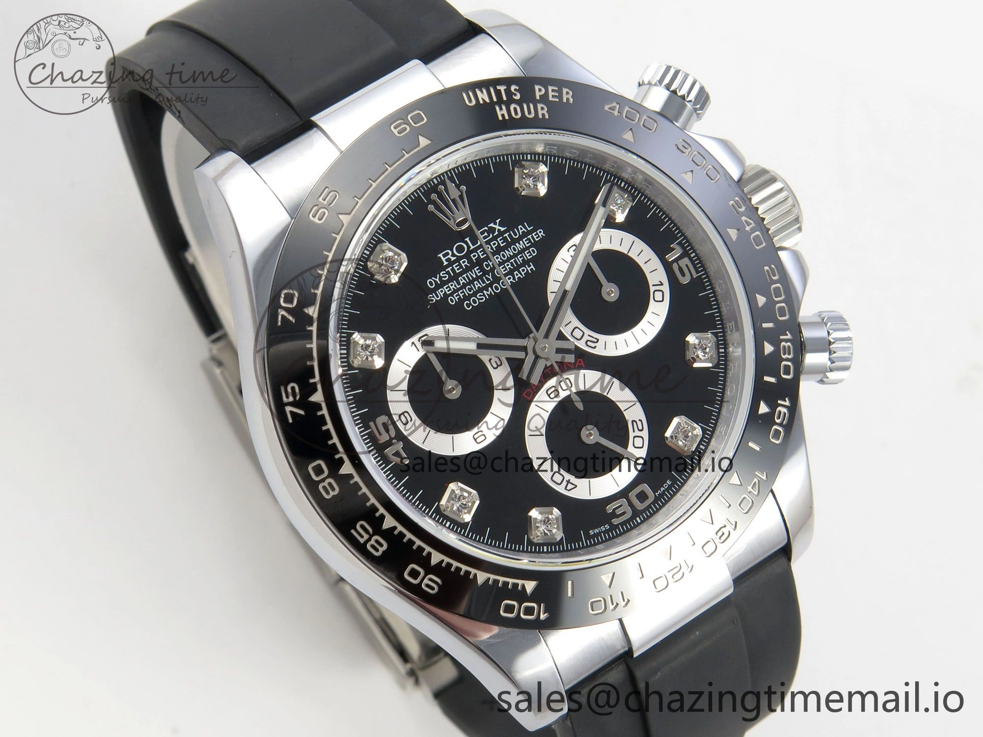 Daytona 116519 QF 1:1 Best Edition Black Grey Dial on Oysterflex Strap SH4130 V11（Gain Weight）