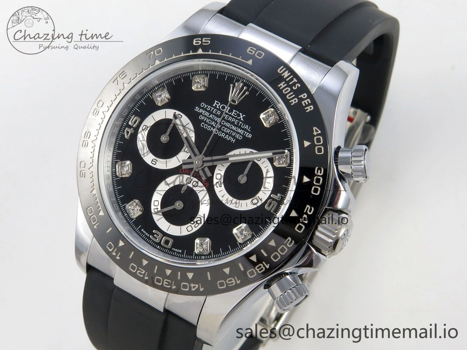 Daytona 116519 QF 1:1 Best Edition Black Grey Dial on Oysterflex Strap SH4130 V11（Gain Weight）