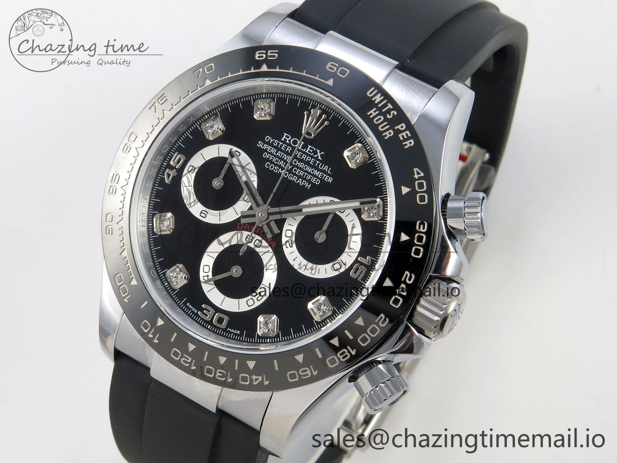 Daytona 116519 QF 1:1 Best Edition Black Grey Dial on Oysterflex Strap SH4130 V11（Gain Weight）