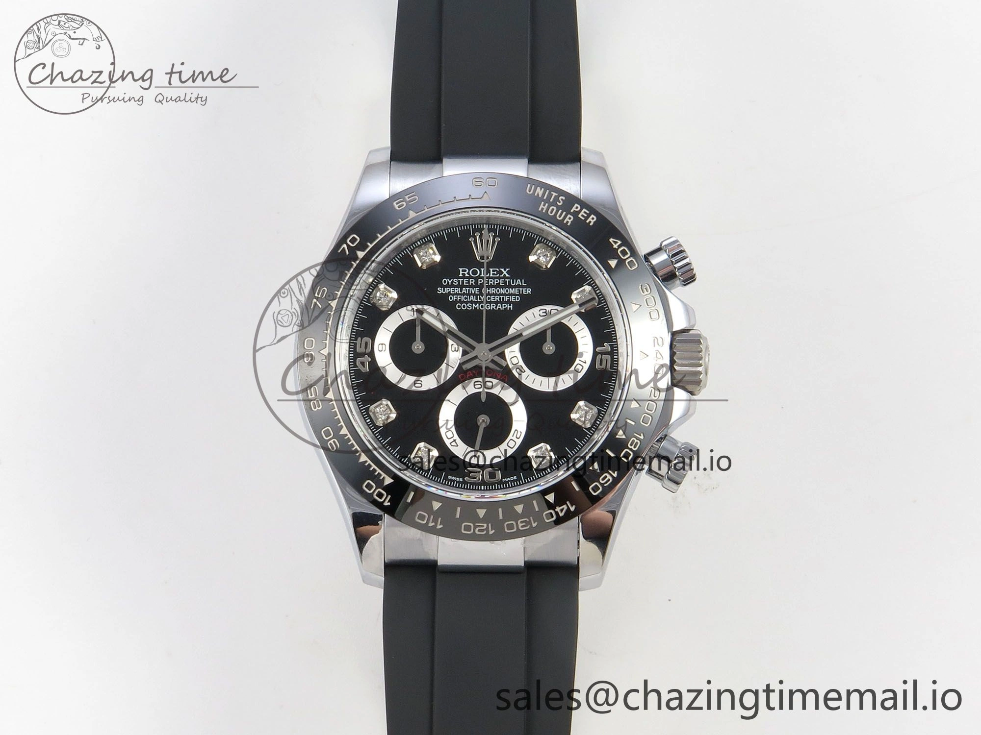 Daytona 116519 QF 1:1 Best Edition Black Grey Dial on Oysterflex Strap SH4130 V11（Gain Weight）