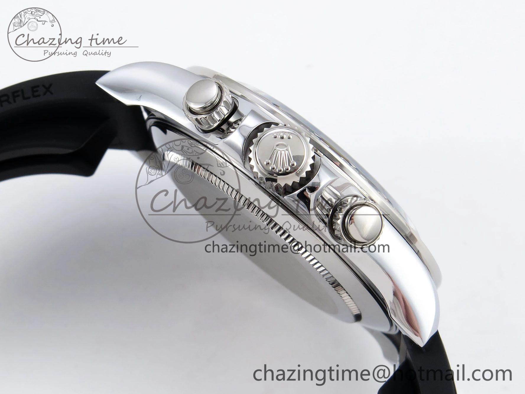 Daytona 116519 QF 1:1 Best Edition Black White Diamonds Dial on Oysterflex Strap SH4130 V3 (Gain Weight)