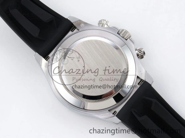Daytona 116519 QF 1:1 Best Edition Black White Diamonds Dial on Oysterflex Strap SH4130 V3 (Gain Weight)