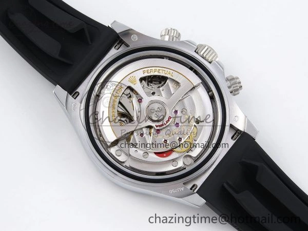 Daytona 116519 QF 1:1 Best Edition Black White Diamonds Dial on Oysterflex Strap SH4130 V3 (Gain Weight)