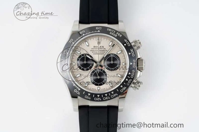 Daytona 116519 QF 1:1 Best Edition Gray Dial on Oysterflex Rubber Strap SA4130