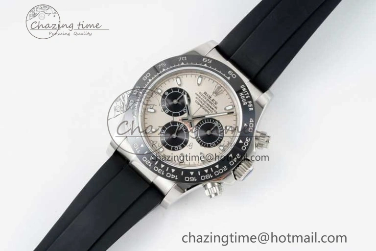 Daytona 116519 QF 1:1 Best Edition Gray Dial on Oysterflex Rubber Strap SA4130
