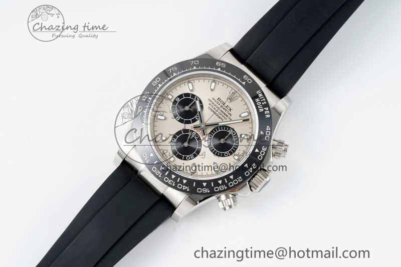 Daytona 116519 QF 1:1 Best Edition Gray Dial on Oysterflex Rubber Strap SA4130