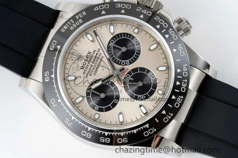 Daytona 116519 QF 1:1 Best Edition Gray Dial on Oysterflex Rubber Strap SA4130