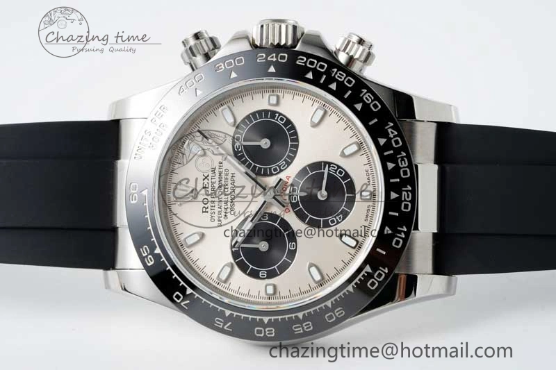 Daytona 116519 QF 1:1 Best Edition Gray Dial on Oysterflex Rubber Strap SA4130