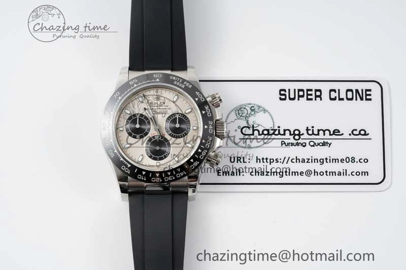 Daytona 116519 QF 1:1 Best Edition Gray Dial on Oysterflex Rubber Strap SA4130