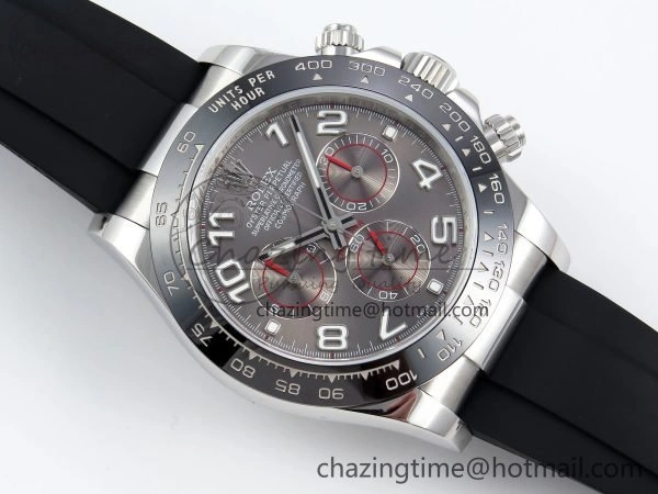 Daytona 116519 QF 1:1 Best Edition Gray Numeral Dial on Oysterflex Strap SH4130 V3 (Gain Weight)
