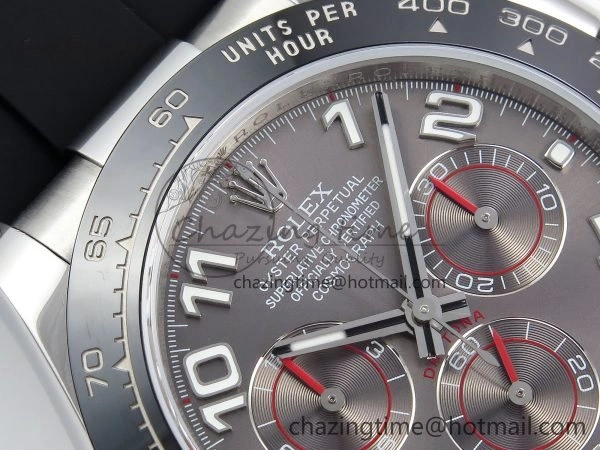 Daytona 116519 QF 1:1 Best Edition Gray Numeral Dial on Oysterflex Strap SH4130 V3 (Gain Weight)