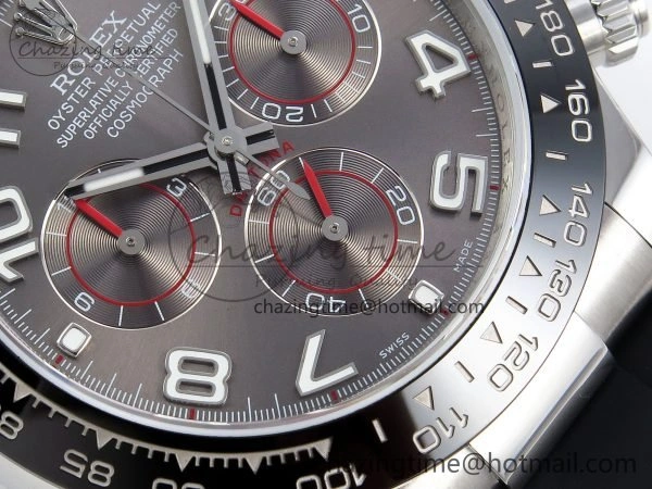 Daytona 116519 QF 1:1 Best Edition Gray Numeral Dial on Oysterflex Strap SH4130 V3 (Gain Weight)