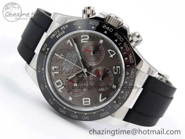 Daytona 116519 QF 1:1 Best Edition Gray Numeral Dial on Oysterflex Strap SH4130 V3 (Gain Weight)