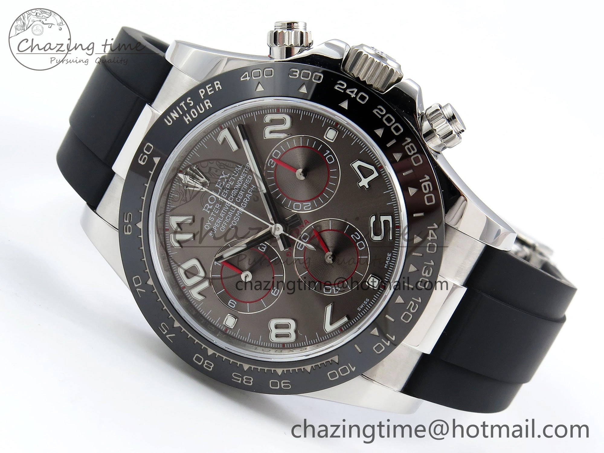 Daytona 116519 QF 1:1 Best Edition Gray Numeral Dial on Oysterflex Strap SH4130 V3 (Gain Weight)
